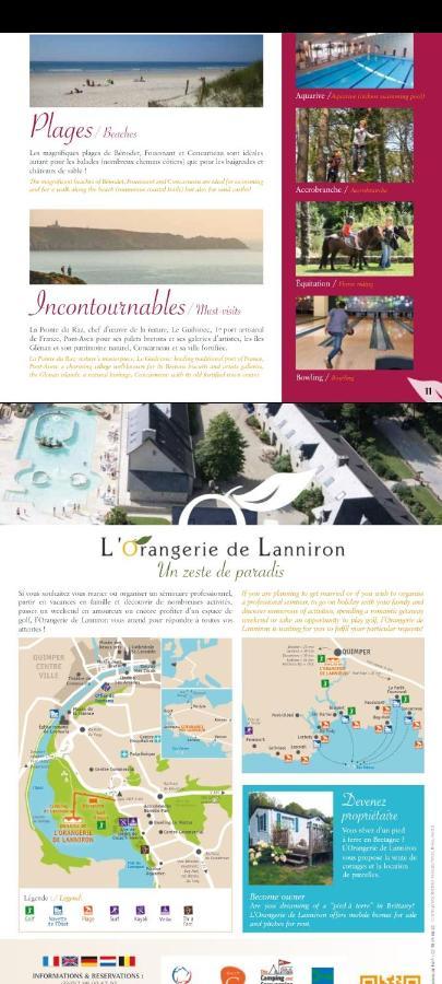 Camping De L Orangerie De Lanniron Mobilhome Esprit Zen R26 Quimper Exterior photo